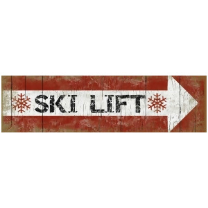 Red Horse Ski Lift # 7 Sign - All