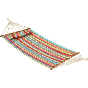 Bliss Hammocks Hammock With Spreader Bars Oversized With Pillow In Tropical Frui - All