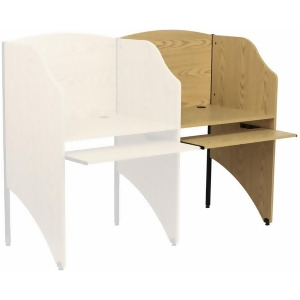 Flash Furniture Add-On Study Carrel in Oak Finish Mt-m6202-oak-add-gg - All