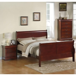 Standard Furniture Lewiston 3 Piece Panel Bedroom Set in Deep Brown - All