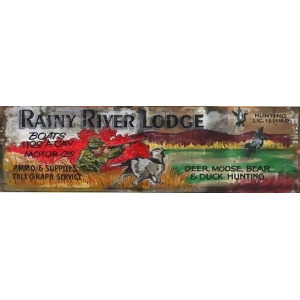 Red Horse Rainy River Sign - All