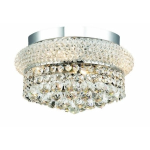 Lighting By Pecaso Adele Collection Flush Mount D12in H6in Lt 4 Chrome Finish - All