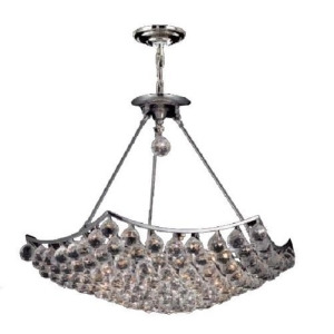 Lighting By Pecaso Taillefer Collection Hanging Fixture D14in H12in Lt 4 Chrome - All