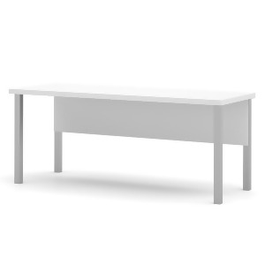 Bestar Pro-Linea Table With Metal Legs In White - All