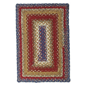Homespice Log Cabin Step Braided Rectangle Rug - All