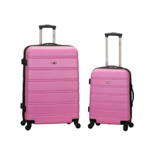 Rockland Pink 20 28 2 Piece Expandable Abs Spinner Set - All