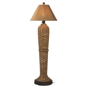 Patio Living Concepts South Pacific 60 Inch Outdoor Floor Lamp w/ Sesame Sunbrel - All