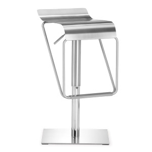 Zuo Dazzer Barstool in Stainless Steel - All