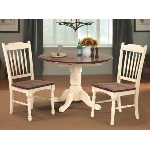 A-america British Isles 42 Round Double Drop-Leaf Dining Table - All