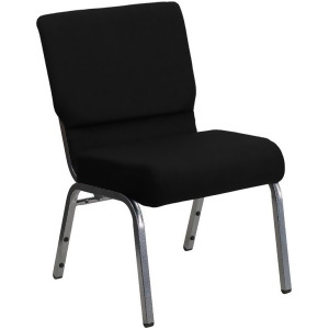 Flash Furniture Hercules Series 21 Extra Wide Black Stacking Church Chair With - All
