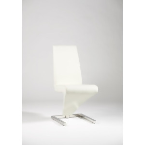 Chintaly Sabrina Frame Upholstered Side Chair In White Set of 2 - All