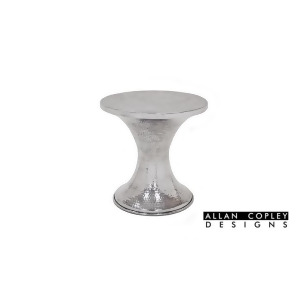 Allan Copley Montego End Table In Polished Cast Aluminum - All