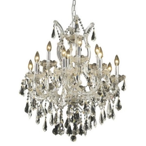 Lighting By Pecaso Karla Collection Hanging Fixture D27in H26in Lt 8 4 1 Chrome - All