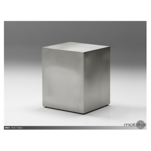 Mobital Enix End Table In Brushed Stainless Steel - All