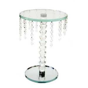 Entrada En18119 Glass Table With Crystal Set of 2 - All