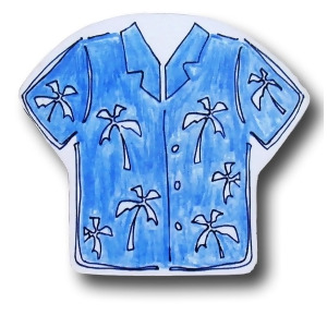 One World Maui Wowie Hawaiian Shirt Wooden Drawer Pulls Set of 2 - All