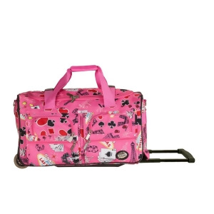 Rockland Pink Vegas 22 Rolling Duffle Bag - All