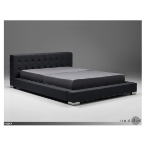 Mobital Fresca Bed In Charcoal Grey Fabric - All