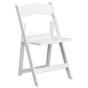 Flash Furniture Hercules Series 1000 lb. Capacity White Resin Folding Chair w/ S - All