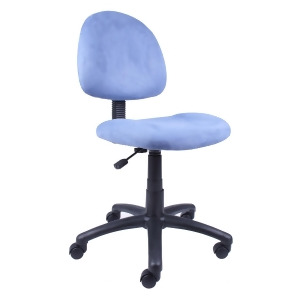 Boss Chairs Boss Blue Microfiber Deluxe Posture Chair - All