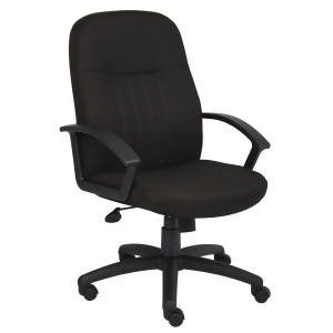 Boss Chairs Boss Mid Back Fabric Managers Chair in Black - All