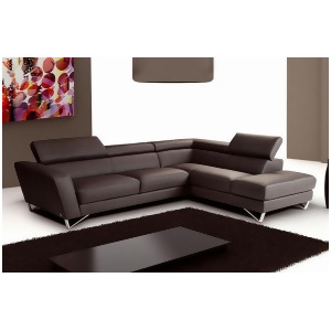 J M Furniture Sparta Chocolate Color Left Hand Facing - All