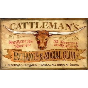 Red Horse Cattleman's Sign - All
