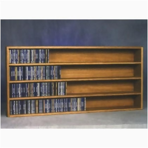 Wood Shed Solid Oak Wall or Shelf Mount Cd Cabinet - All