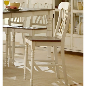 Homelegance Ohana Counter Height Chair in White Set of 2 - All