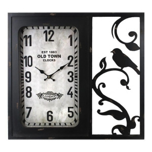 Entrada En110309 Metal Clock Glass Taiwan Movement Set of 2 - All