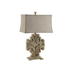 Stein Word Sonia Vintage Scroll Resin Table Lamp - All