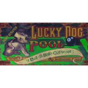 Red Horse Lucky Dog Sign - All