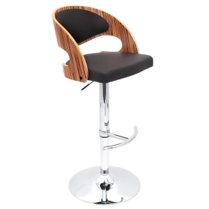 Lumisource Pino Bar Stool In Zebra And Brown - All