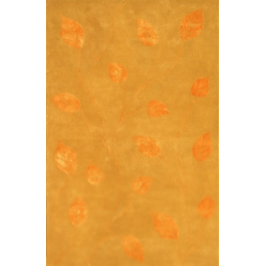 Noble House Florence Collection Rug in Gold / Tangerine - All