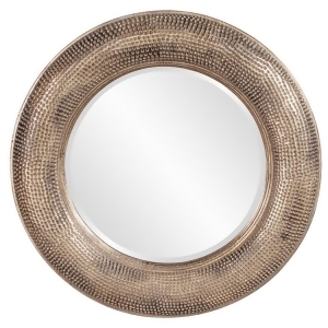 Howard Elliott 43108 Raymus Round Mirror in Hammered Warm Silver Leaf w/ Golden - All