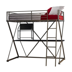 Powell Pewter Z Loft bed - All