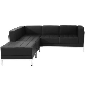 Flash Furniture Hercules Imagination Series Black Leather Sectional Configuratio - All