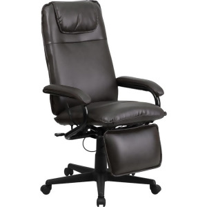 Flash Furniture High Back Brown Leather Executive Reclining Office Chair Bt-70 - All