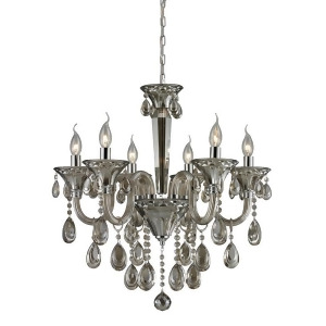 Nulco Lighting Formont 80022/6 6 Light Crystal Chandelier in Teak Plated Chrom - All