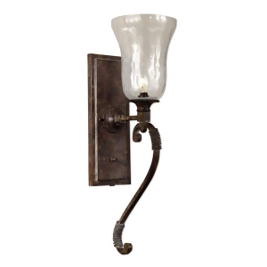 Uttermost Galeana Wall Sconce w/ Mouth Blown Glass Shade - All