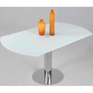 Chintaly Tami Dining Table In White Glass - All