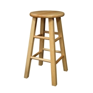 Winsome Wood Set of 2 Square Leg 24 Inch Stool in Beech - All