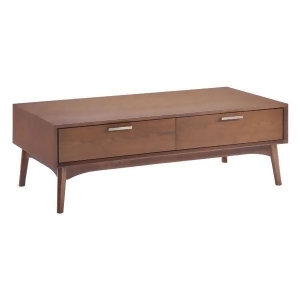 Zuo Modern Design District Coffee Table in Walnut - All