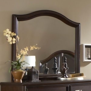 Homelegance Beaux Arched Mirror in Dark Cherry - All