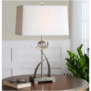 Uttermost Cortlandt Curved Metal Table Lamp - All
