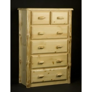 Viking Wilderness 6 Drawer Chest in Clear Finish - All