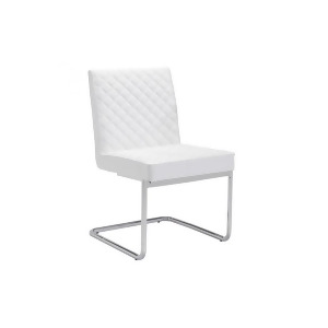 Zuo Quilt Armless Dining Chair White Set of 2 - All