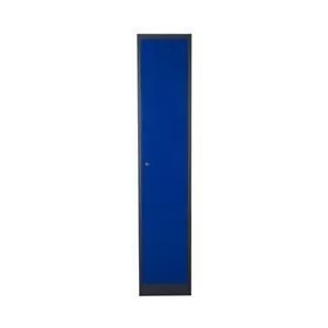 Diamond Sofa 1-Door Metal Storage Locker Cabinet with Key Lock Entry in Blue/Dar - All
