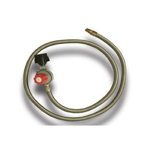 King Kooker Stainless Hose and Regulator with Male Pipe Thread and Orifice - All