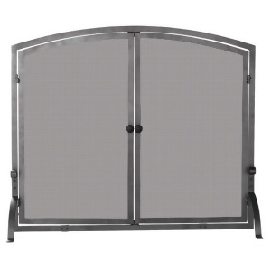Uniflame S-1142 Single Panel Olde World Iron Screen with Doors Large - All